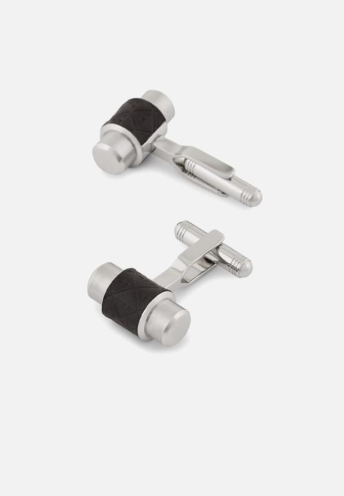 Armani - Cufflinks egs3137040- silver & black