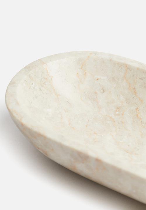 H&M - Marble serving bowl - beige