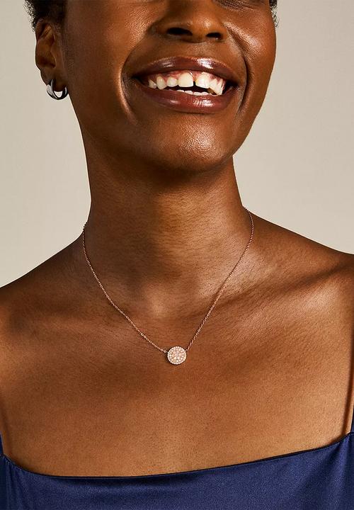 Fossil - Val mosaic necklace jf01740791- rose gold