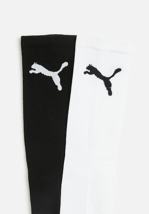 PUMA - Puma Mid Calf crew sock 2pk - puma white & black