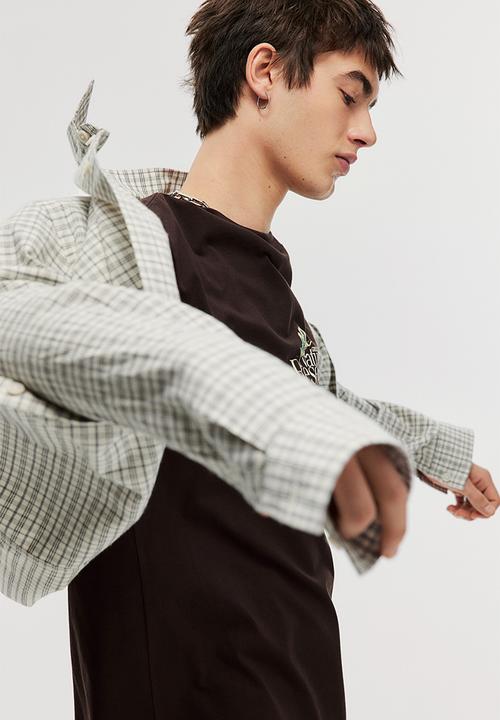 H&M - Loose fit printed t-shirt - brown great lake
