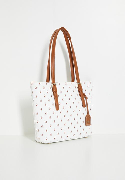 POLO - Iconic Medium Tote bag - White