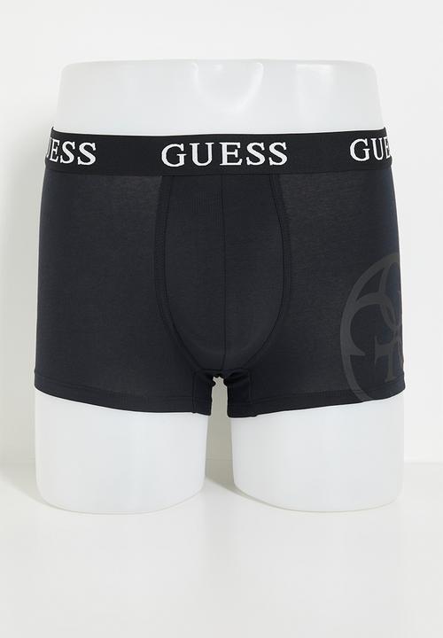 GUESS - Placed Logo Boxer Trunk 3 Pack - Navy