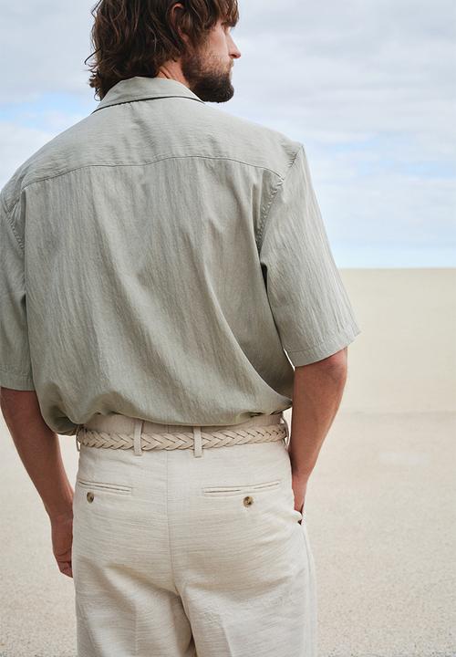 H&M - Regular fit utility shirt - beige
