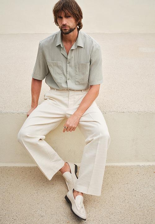 H&M - Regular fit utility shirt - beige