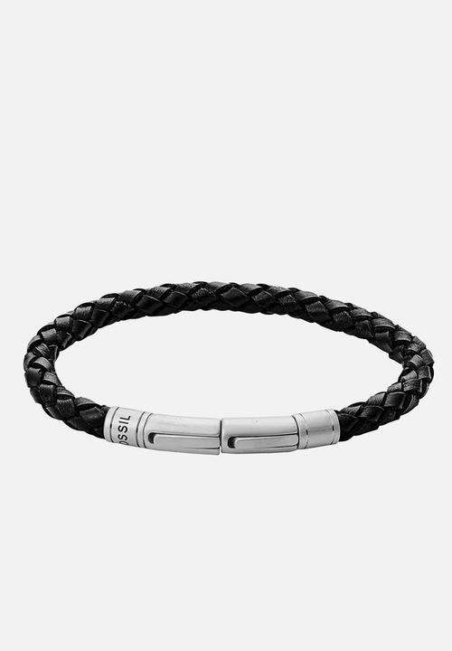Fossil - Skinny braid bracelet jf00510797- black