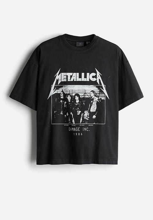 Oversized fit t-shirt - black/metallica - 1159823054