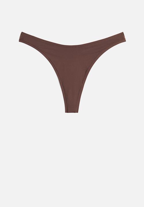 H&M - 3-Pack microfibre thong briefs - multi 