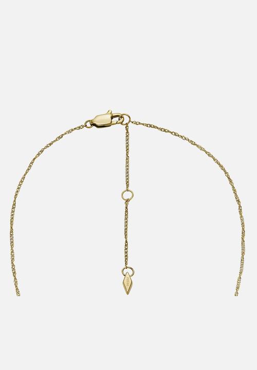 Fossil - Butterfly chain necklace  jf04424710- white