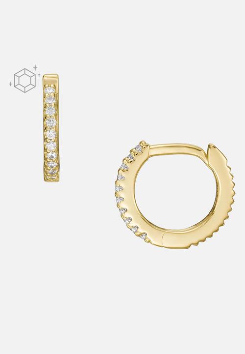 Fossil - Sterling all stacked up sterling hoop earrings - gold