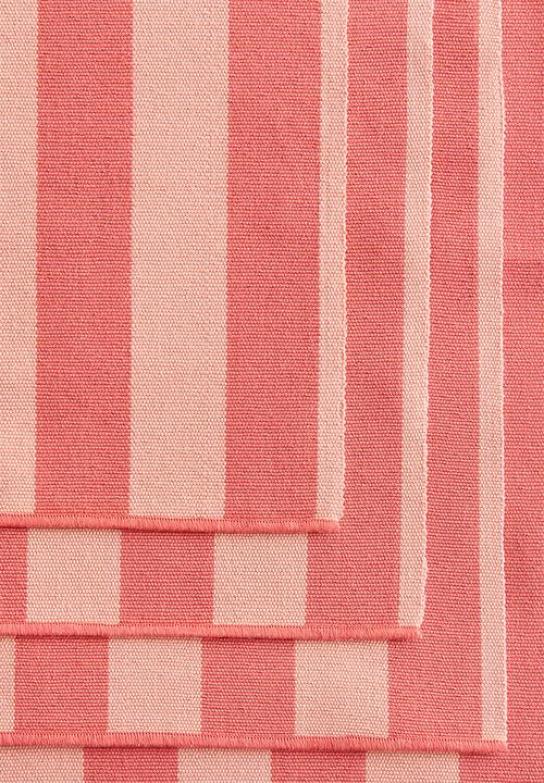 H&M - 4-Pack striped place mats - pink striped