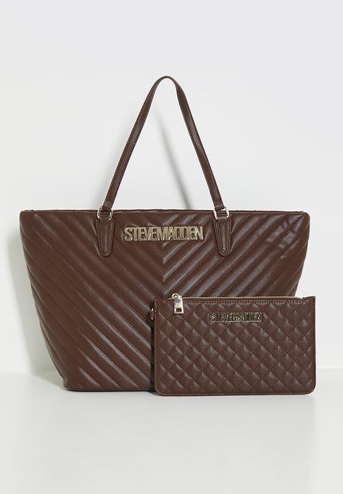 Steve Madden - Bjude tote bag - burgandy/ gold