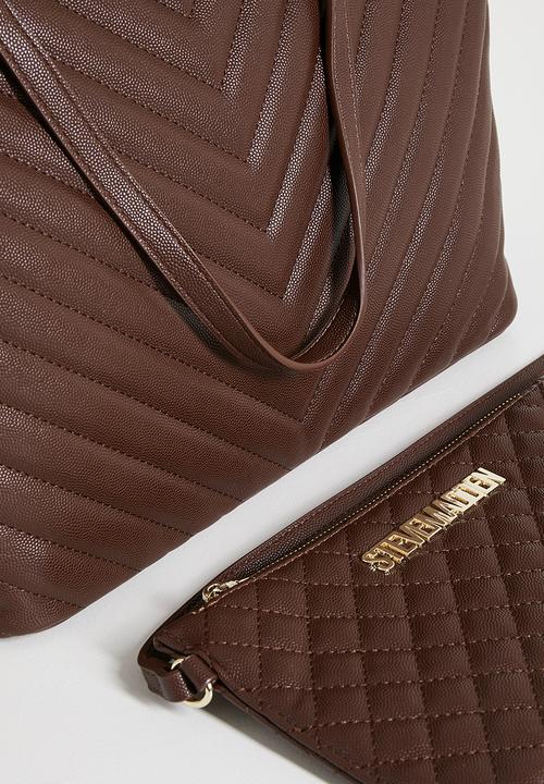 Steve Madden - Bjude tote bag - burgandy/ gold