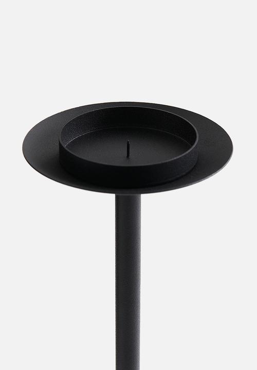 H&M - Tall metal candle holder - black