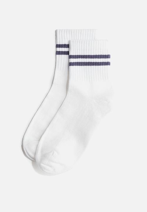 H&M - 5-Pack socks - white & les sports