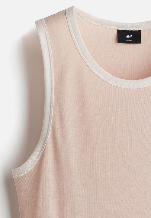 H&M - Slim fit vest top - pink