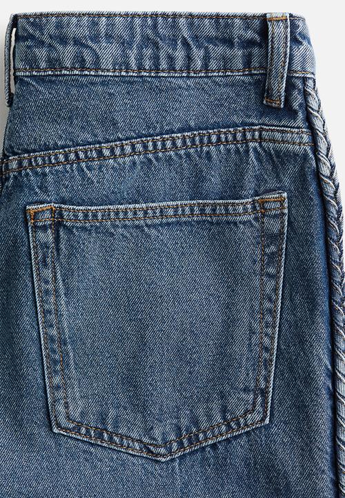 H&M - Straight high ankle jeans - light denim blue