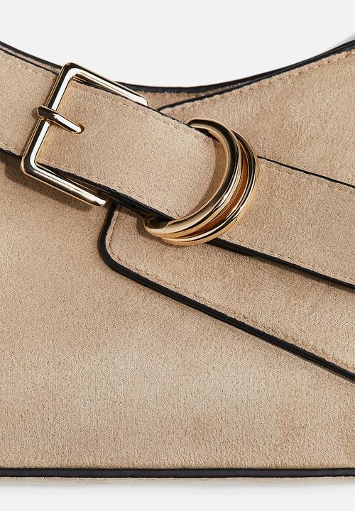 H&M - Strap-detail shoulder bag - beige