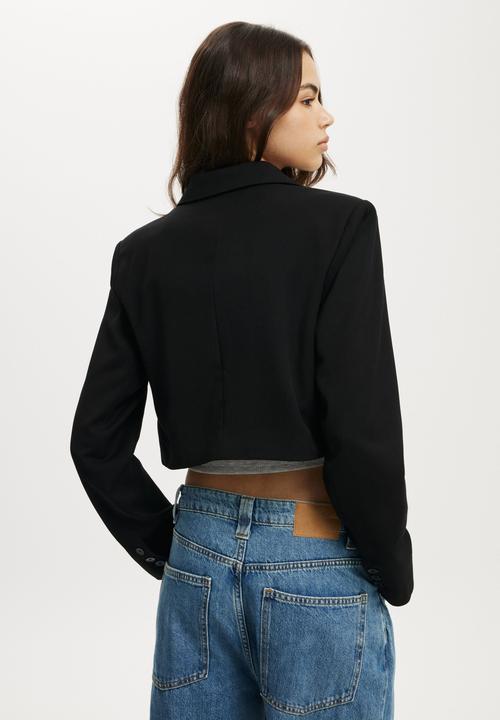 Cotton On - Boxy blazer - black