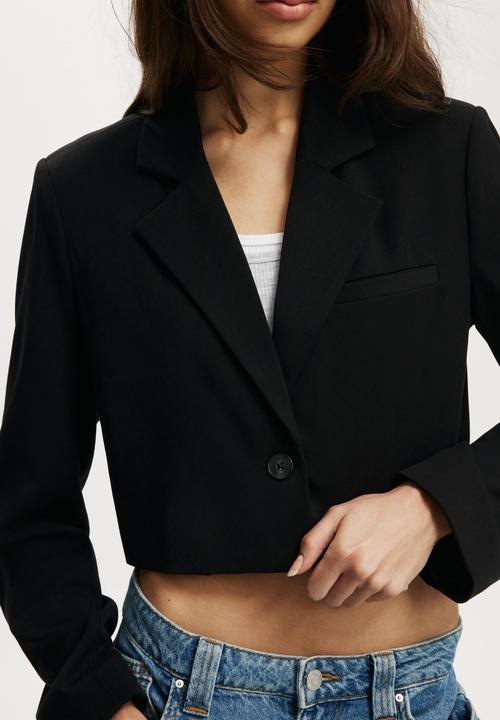 Cotton On - Boxy blazer - black