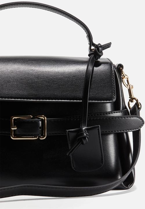 H&M - Strap-detail crossbody bag - black