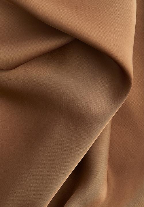 H&M - Midi skirt - dark beige