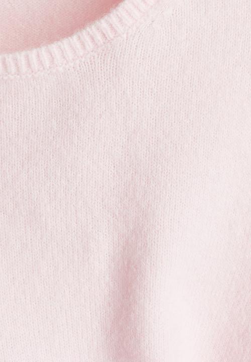 H&M - Fine-knit t-shirt - light pink