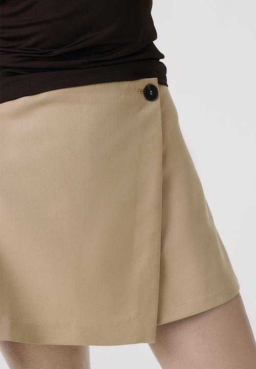 H&M - Wrap skort - beige