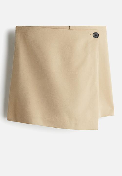 H&M - Wrap skort - beige