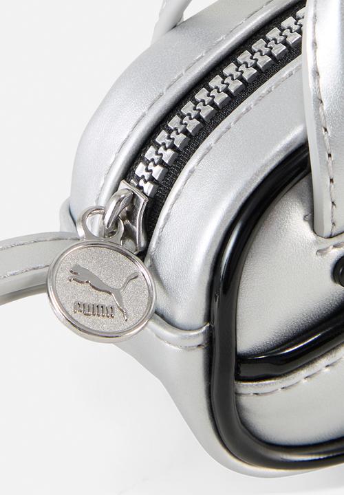 Keychain metallic grip bag - silver