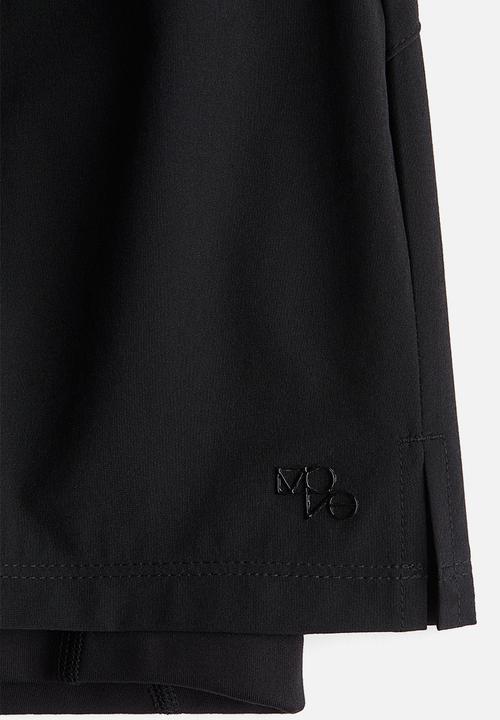 H&M - Double-layered running shorts with drymove™ - black