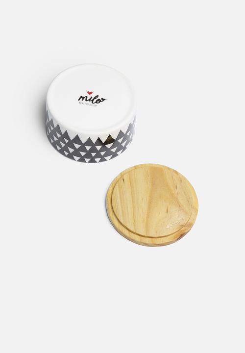Love Milo - Triangle jar with lid