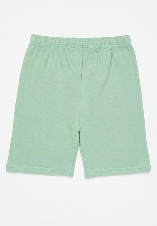 Pop Candy - 2 Pack shorts - grey & green 