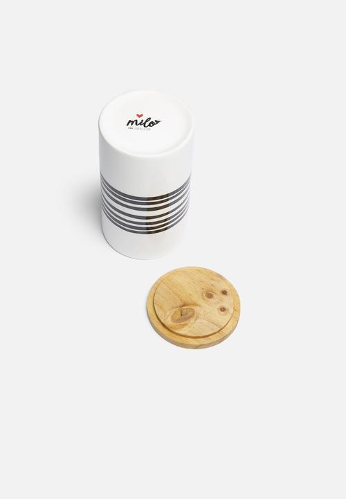 Love Milo - Stripe jar with lid 