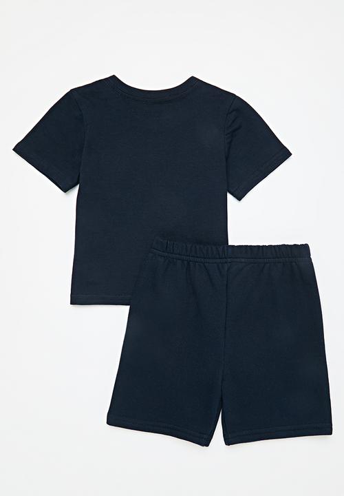 Pop Candy - Tee & short set - navy blue