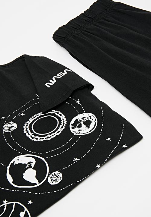 Pop Candy - Nasa pj set - black & white