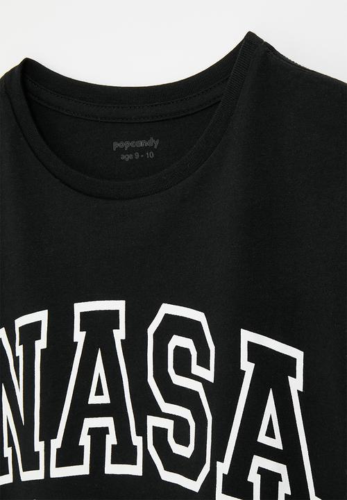Pop Candy - Nasa tee - black & white
