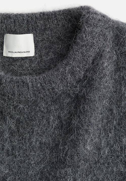 H&M - Oversized alpaca-blend jumper - dark grey 