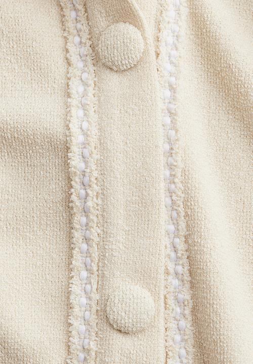H&M - Collared cardigan - light beige