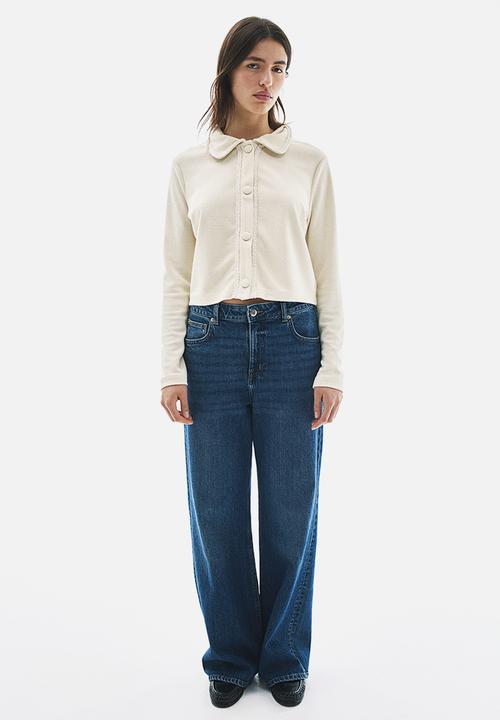 H&M - Collared cardigan - light beige