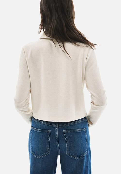 H&M - Collared cardigan - light beige
