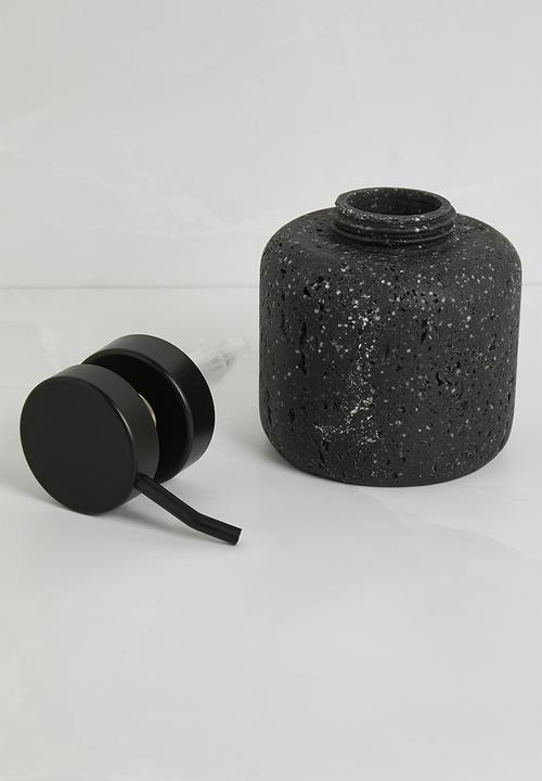 Sixth Floor - Terrazzo Soap Dispenser Black