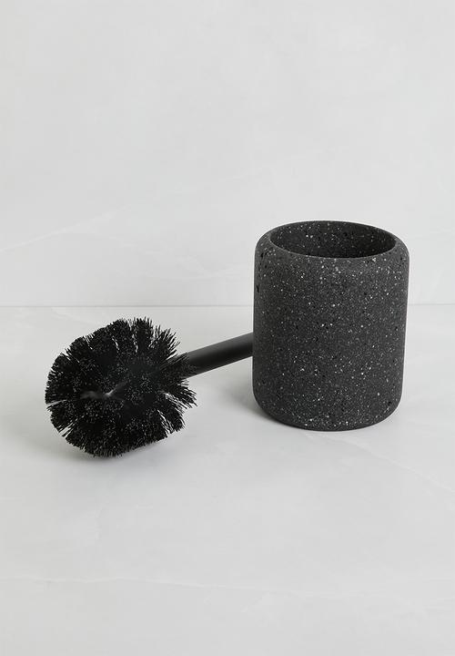 Sixth Floor - Terrazo Toilet Brush Holder Black