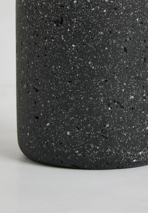 Sixth Floor - Terrazo Toilet Brush Holder Black