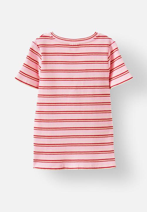 Cotton On - Raya baby tee - fairy pink/rainbow