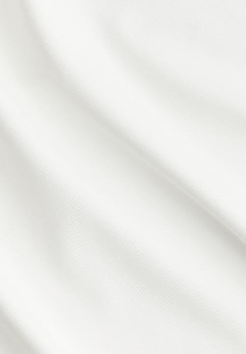 H&M - Gathered off-the-shoulder top - cream