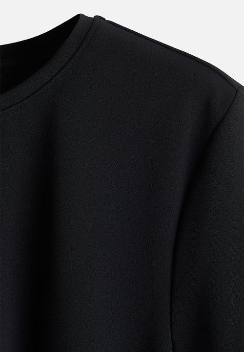 H&M - Waisted top - black