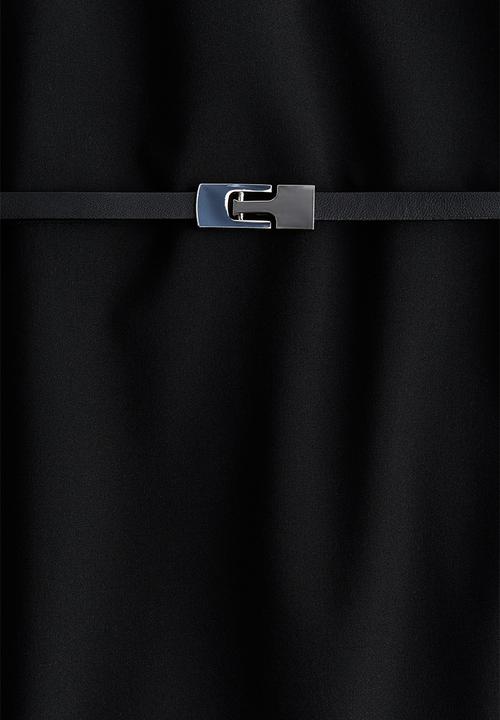 H&M - Belted dress - black