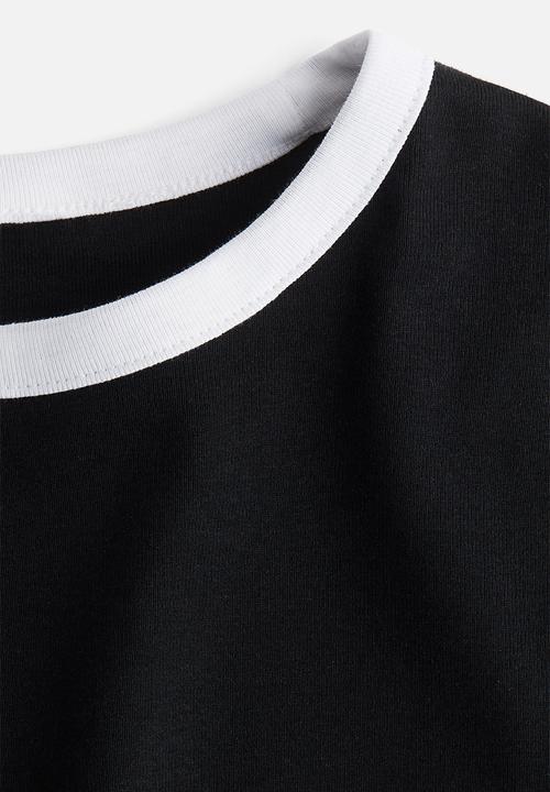 H&M - Fitted t-shirt - black