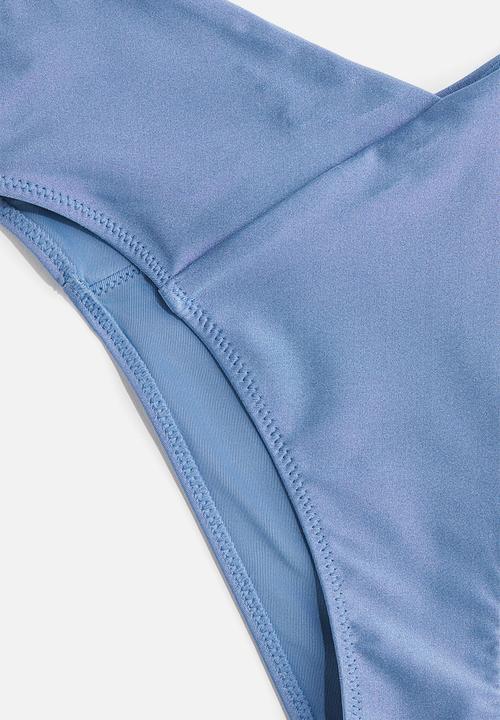 H&M - High waist cheeky bikini bottoms - blue